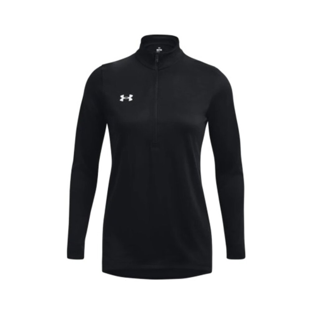 Women's Black UA Team Tech 1/4 Zip Pullover